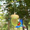 Metal Seed Guard Deterrent Squirrel-Proof Bird Feeder