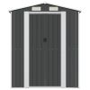 Garden Shed Anthracite 75.6"x 75.2"x 87.8" Galvanized Steel