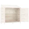 Garden Shed White 40.2"x 20.5"x 44.1" Solid Fir Wood