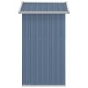 Galvanized Steel Gray Garden Shed 49.6"x 38.4"x 69.7"
