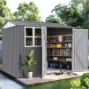 Storage Shed 6 x 8 Ft Large Metal Shed With Window
