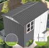 Storage Shed 6 x 8 Ft Large Metal Shed With Window