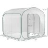 7'x7'x6' Pop-Up Greenhouse With Side Access & Carry Bag For Plants & Vegetables