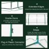 7' L x 3' W x 2.5' H Portable Tunnel Greenhouse For Garden With 4 Zippered Doors & PVC Cover