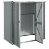 Garden Tool Shed Gray 63.4"x 35"x 63.4" Galvanized Steel