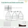 Portable Mini Greenhouse For Outdoor Gardens With Large Zipper Doors