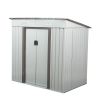 4 x 6 Ft Outdoor Storage Shed With Lockable Sliding Doors & Vents