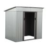 4 x 6 Ft Outdoor Storage Shed With Lockable Sliding Doors & Vents