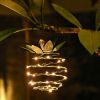 Solar-Powered Garden Lights With Pineapple Design & LED Swirling Pattern