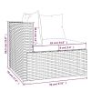 7 Piece Poly Rattan Patio Lounge Set With Cushions