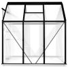 Anthracite Aluminum Greenhouse With Base Frame 38.9 Square Feet