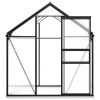Anthracite Aluminum Greenhouse With Base Frame 38.9 Square Feet