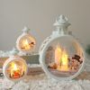 Festive Adornments Santa Snow Figure Lantern Holiday Tree Decorations