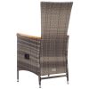 7 Piece Rattan Grey Outdoor Patio Dining Set