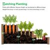 48.6 x 48.6 x 21in Brown Wooden Raised Garden Bed