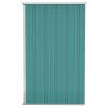 Wall-Mounted Garden Shed Green 46.5"x39.4"x70.1" Galvanized Steel