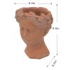 Head Vase Brown Outdoor Patio Planter