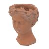 Head Vase Brown Outdoor Patio Planter