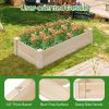 Solid Fir Wood Square Planter Box For Gardens