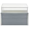 Galvanized Steel Gray 39.4"x39.4"x33.5" Greenhouse