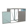 Galvanized Steel Outdoor Storage Unit For Two Waste Containers