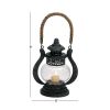 Rustic Black Metal Lantern 8" Wide x 9" High Single Unit