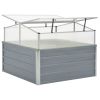 Galvanized Steel Gray 39.4"x39.4"x33.5" Greenhouse