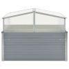 Galvanized Steel Gray 39.4"x39.4"x33.5" Greenhouse