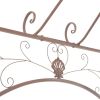 Outdoor Garden Iron Brown Pavilion