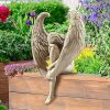 Sorrow Angel With Wings Outdoor Garden Ornament-Statue