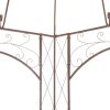 Outdoor Garden Iron Brown Pavilion