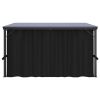 Anthracite Outdoor Garden Gazebo With Curtains