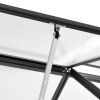 Anthracite Aluminum Greenhouse With Foundation 51.1 Square Feet