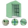 Greenhouse With Shelves Steel 56.3"x56.3"x76.8"