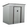 4 x 6 Ft Outdoor Storage Shed With Lockable Sliding Doors & Vents