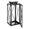 14" Black Lantern Stainless Steel