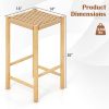 26" Dining Bar Stool Set Of 2 - Counter Height Kitchen Island Stools