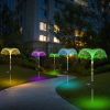 Set Of 4 Solar-Powered Jellyfish Lamps For Outdoor Decoration Water-Resistant