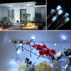 Solar-Powered LED Fairy Lights 22m With 200 LEDs 8 Illumination Modes White Waterproof