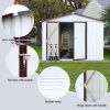 White Metal Garden 10Ft x 8Ft Storage Shed