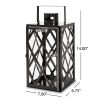 Farnsworth Black 14" Stainless Steel Outdoor Lantern