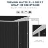 4' x 8' Metal Outdoor Storage Shed With Lockable Door & 2 Air Vents