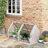 Portable Mini Greenhouse For Outdoor Gardens With Large Zipper Doors