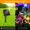 Set Of 2 Solar-Powered String Lights With 50 LED Sakura Blossom Beads