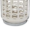 White Coastal Ceramic Lantern 8" Wide x 10" High Single Unit