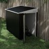 4' x 8' Metal Outdoor Storage Shed With Lockable Door & 2 Air Vents
