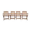Teak Foldable Dining Set | 5-Piece Indoor/Outdoor
