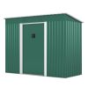 4.2' x 9.1'Ft Outdoor Storage Green Shed