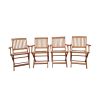 Teak Foldable Dining Set | 5-Piece Indoor/Outdoor