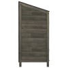 Garden Shed Anthracite 40.2"x 20.5"x 44.1" Solid Fir Wood